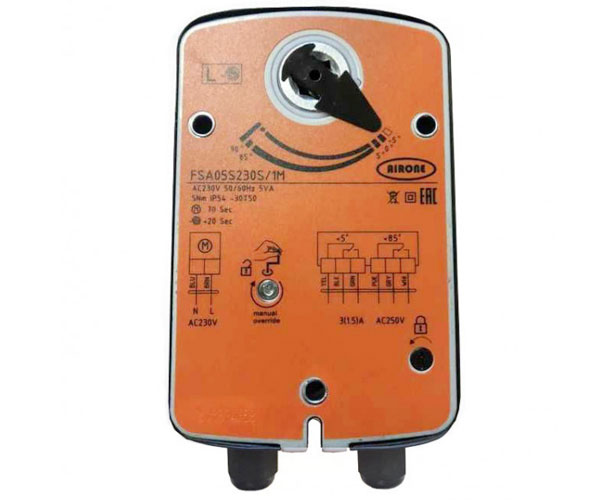 Электропривод AIRONE FSA15S230S с пружинным возвратом