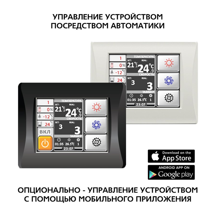 Приточная установка ФЬОРДИ ВПУ (У)-800/6 кВт/2-GTC (380В)