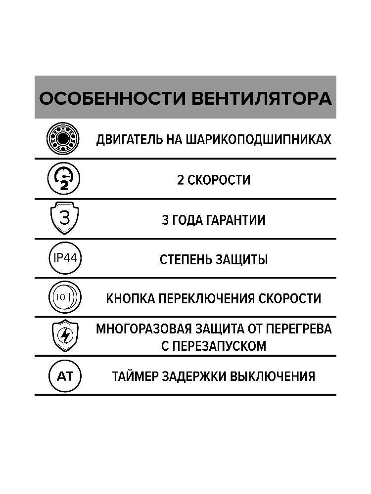Вентилятор канальный TYPHOON D150/160 осевой двухскоростной AT ERA PRO