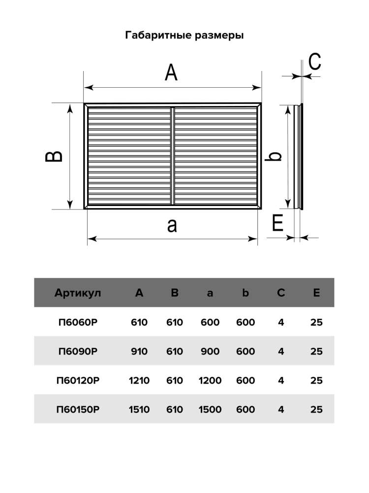 Экран радиаторный ПР фланец 600х1500 пластик ERA