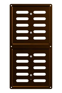 Решетка вентиляционная MER регулируемая 150х300 окрашенная сталь Metallic brown ERA