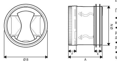 AIRFIX-100 клапан постоянного расхода воздуха — Габаритный чертёж